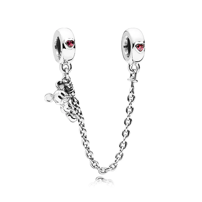 KAAOER 925 пробы Silver11 Радуга Сердце рифма розовое золото классический логотип безопасности цепи темперамент подарок девушке - Цвет: Зеленый