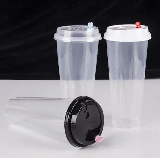 Disposable Plastic Milk Tea Cups, Beverage Cups, Plastic Laser