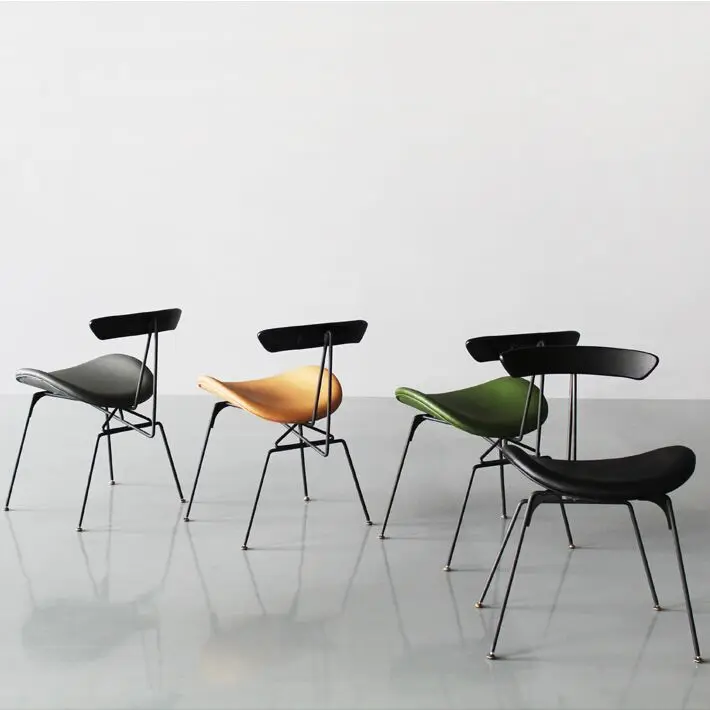 Iron Nordic Ins chair simple home industrial style dining chair designer creative ant leisure