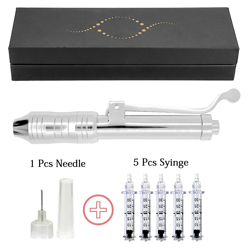 silver pen kit 1 Золото Серебро 0,3 мл гиалуроновая ручка-распылитель Стерильная Гиалуроновая кислота для губ без иглы против морщин лифтинг губ инструмент для инъекций - Цвет: silver pen kit 1