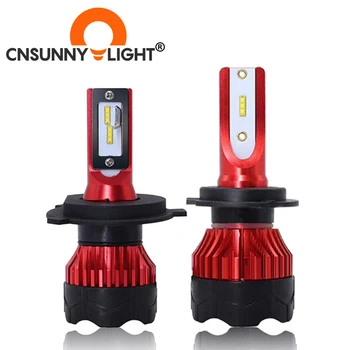 

CNSUNNYLIGHT 2PCS K5 6500K LED H7 H4 H1 H11 9005 Auto Car Headlight Bulbs 8000Lm 48W/Pair Customized ZES chips Automotive Lamps