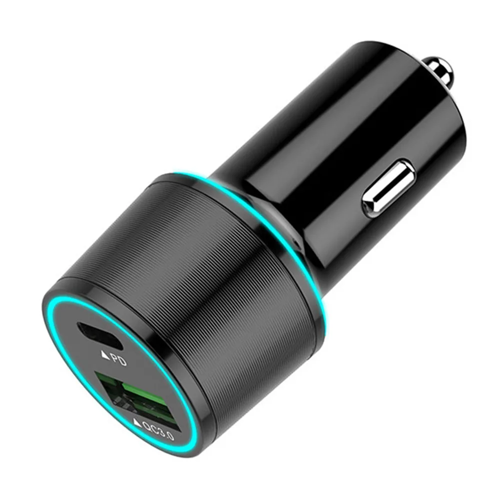 Автомобильное зарядное устройство с usb type C зарядное устройство для быстрой зарядки адаптер для смартфона планшета EM88