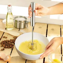 Нержавеющая сталь полуавтоматическая вращающаяся мешалка для яиц взбиватель яиц ручной венчик для взбивания инструмент для выпечки