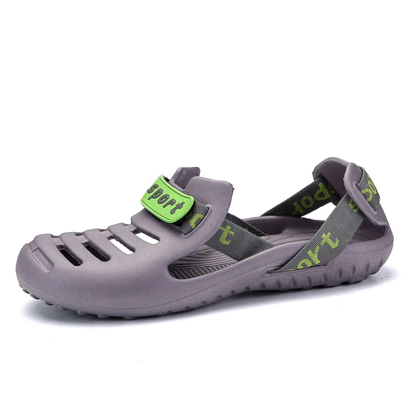 

Top Quality Sandal Men Rubber EVA Sandles Hole Shoes Comfortable Lightweight Casual Men Slippers Promotion Homens Da Areia 39-45