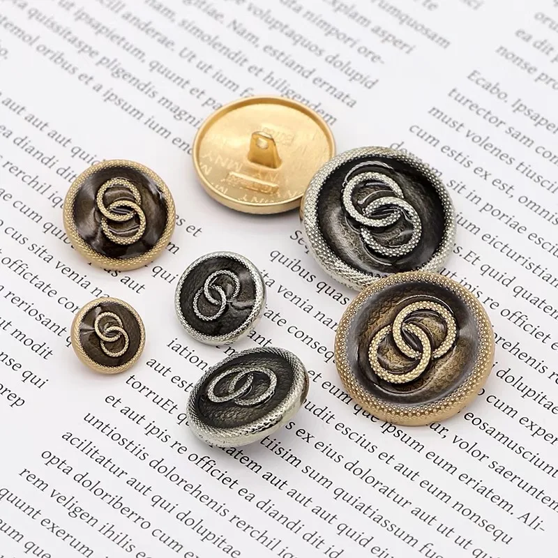 

10pcs 20mm Vintage Metal Buttons for Clothing Sewing Material Sewing Accessories Clothing Decoration Accessories Sewing Buttons