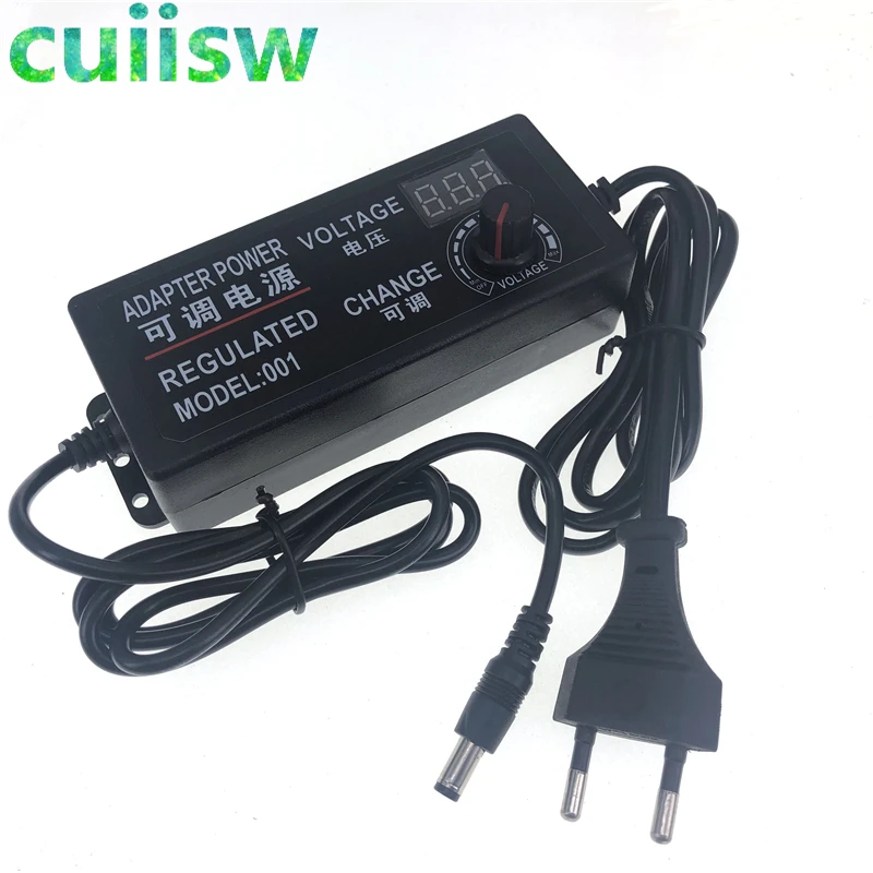 Power Adapter Adjustable AC To DC 3V 5V 6V 9V 12V 15V 18V 24V 2A 3A 5A Universal 220V To 12 V Volt