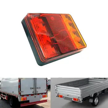 

DC 12V 24V 8 LEDs Waterproof Car Truck Rear Warning Tail Light Trailer Lamps