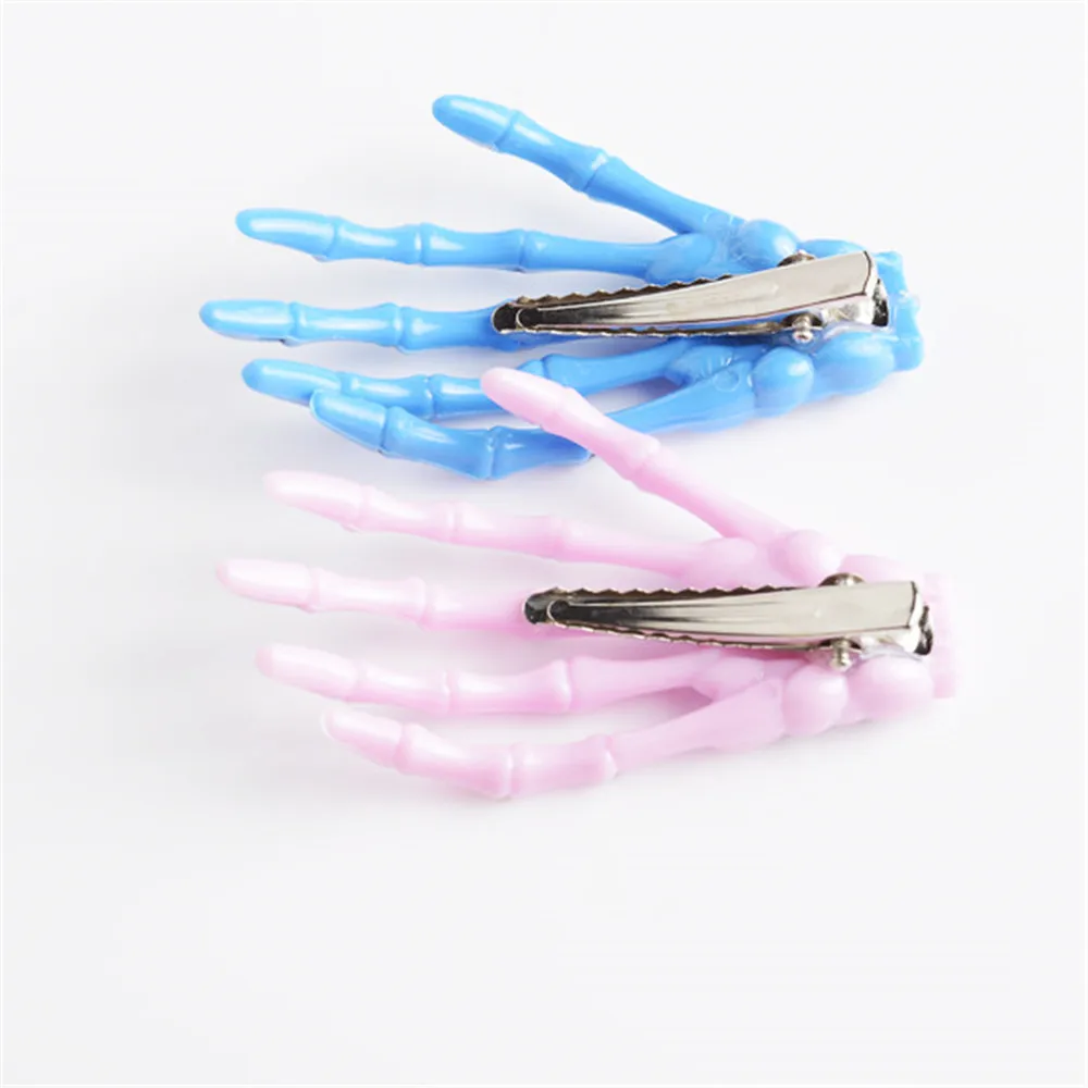 ladies headband Skeleton Claw Skull Hand Hair Clip Hairpin Zombie Punk Horror Bobby Pin Barrette Hair Clips Hair Pins Hair Accessories bride headband