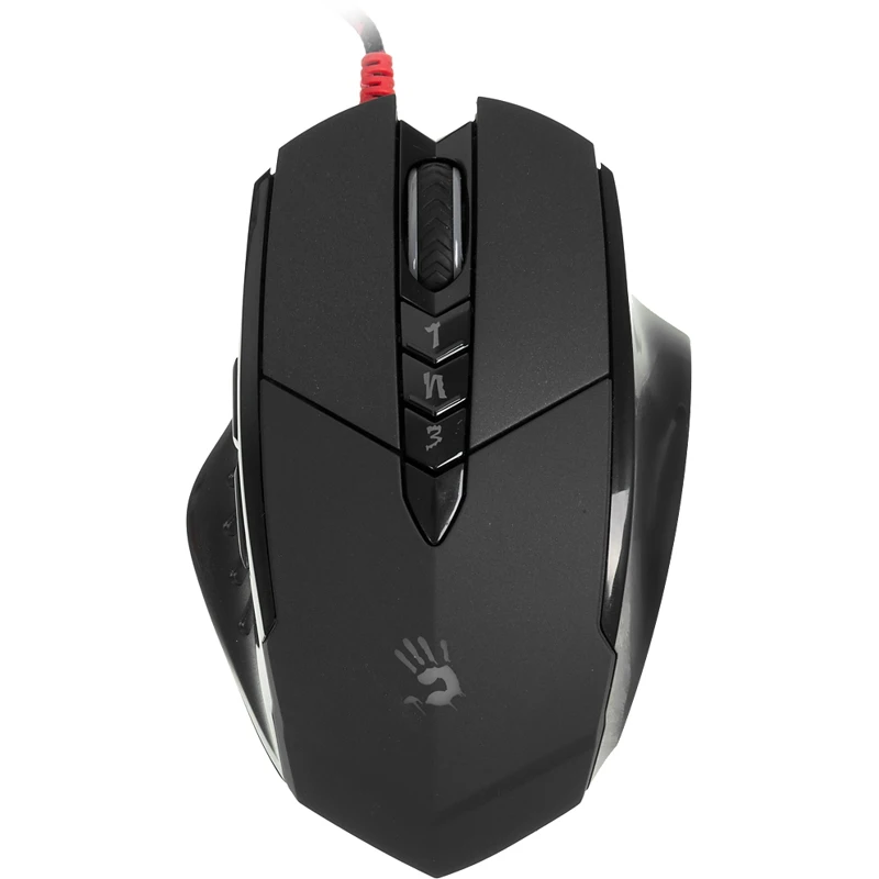 Мышь A4 Bloody V7M черный оптическая(3200dpi) USB игровая(7but