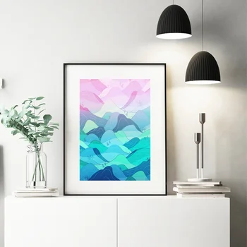 

Sunrise at Nishizawa Valley art poster Canvas Art Print Wall Pictures for Living Room No Frame