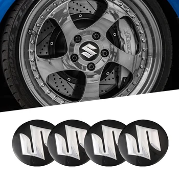 

4Pcs 56mm Car Wheel Sticker Center Hub Caps Decals Decoration For Suzuki Jimny Swift Vitara SX4 Car Styling Accessory