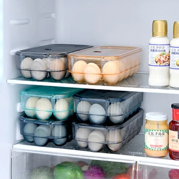 

High Quality 16 Grid anti-collision Egg Box Refrigerator Storage Box Kitchen Food Preservation Storage Box Egg Rack