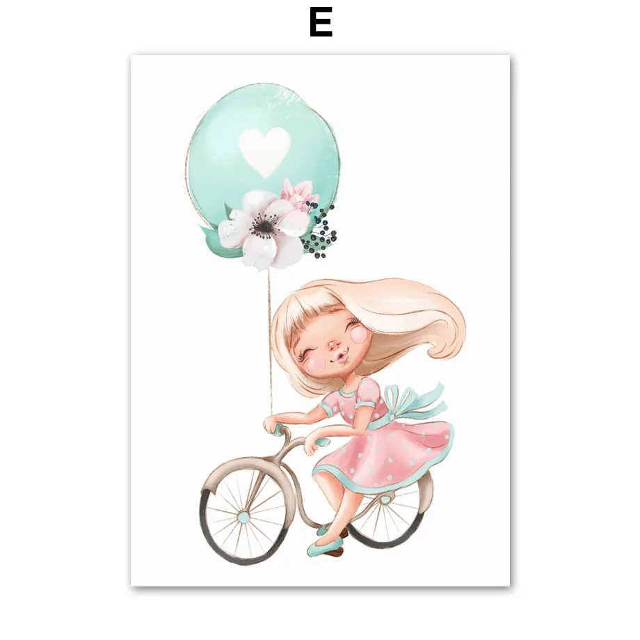Easter-Eggs-Bunny-Duckling-Girl-Flowers-Nordic-Posters-And-Prints-Wall-Art-Canvas-Painting-Wall-Pictures (7)