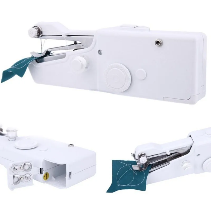 Household portable mini hand sewing machine fast sewing needle needle cordless clothing fabric electronic pocket sewing machine