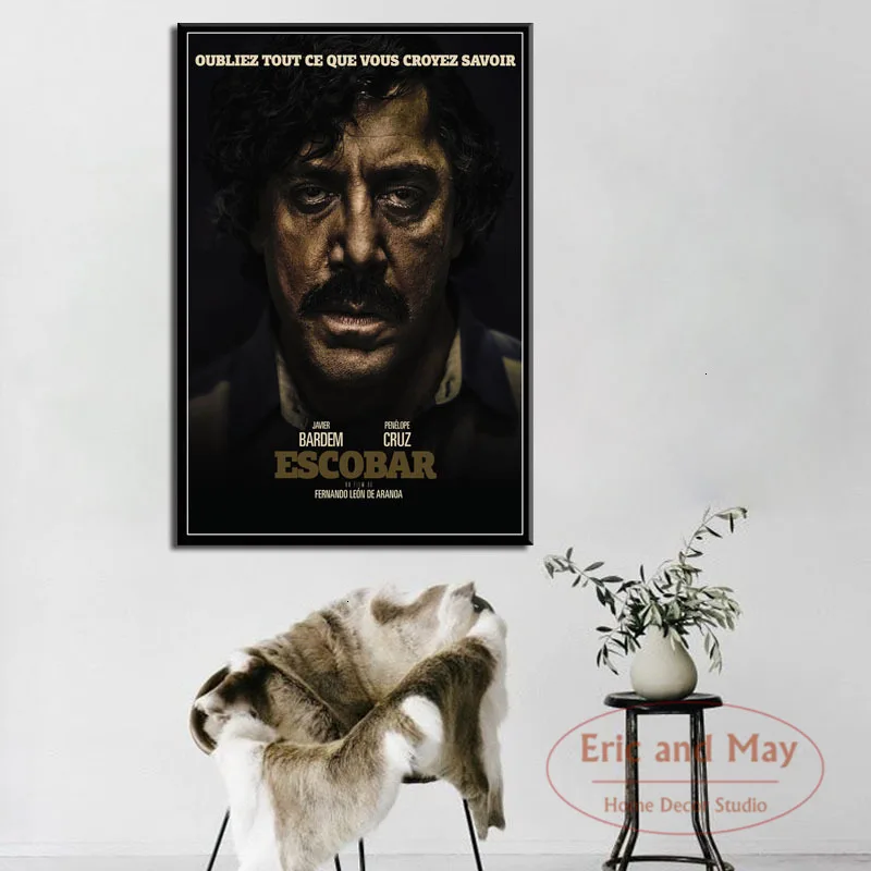 Pablo Escobar Горячая знаменитая художественная живопись Винтаж Холст плакат
