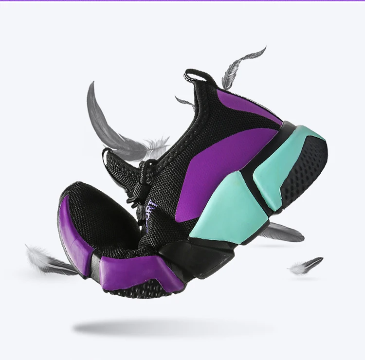 New Dance Sneakers Women Feature Breathable Mesh Dance Sneakers Zapatos Mujer High Quality Girls Ladies Practice Shoes YP34