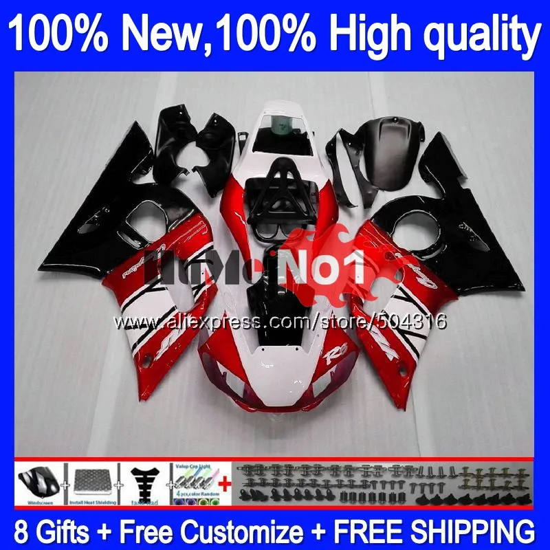 R 6 для YAMAHA YZF R6 YZF600 YZF 600 YZF-600 черный, красный 4MC. 101 YZF-R6 1998 1999 2000 2001 2002 YZFR6 98 99 00 01 02 обтекатели - Цвет: No. 1