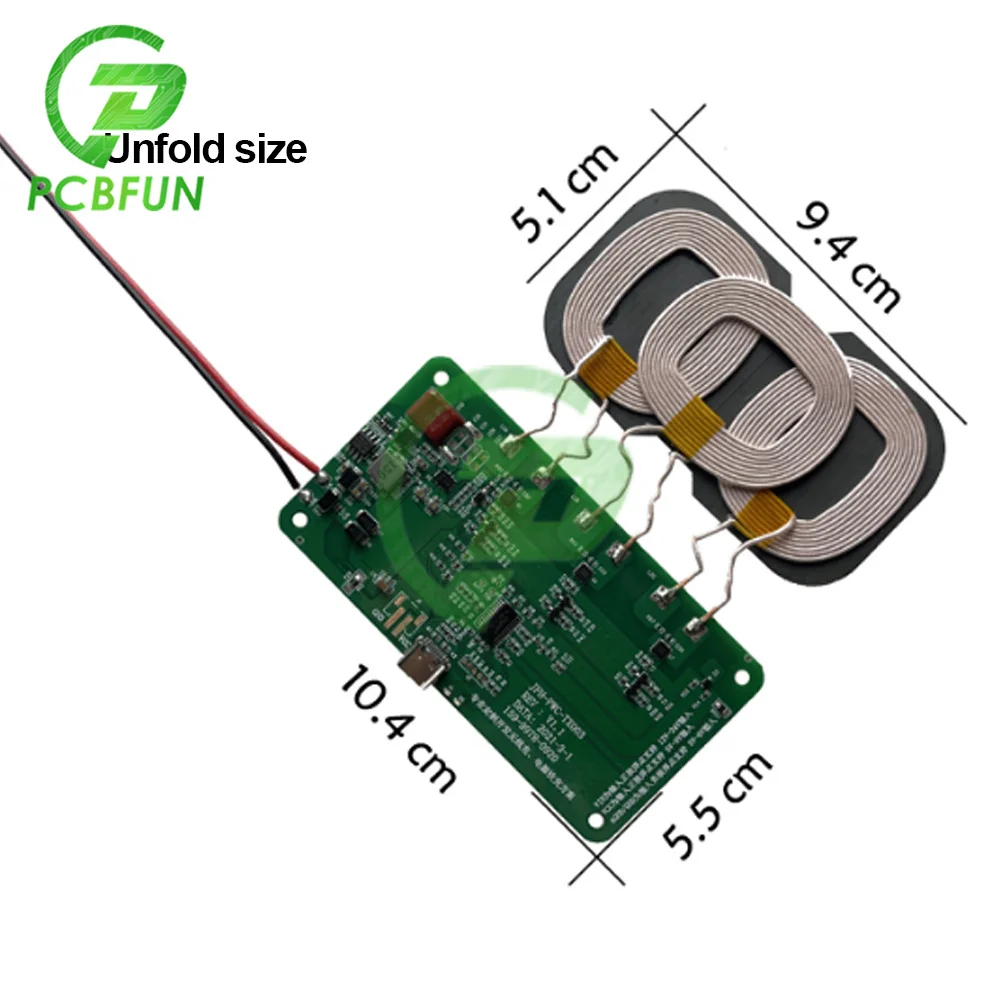 12V 5V 2A Qi Drahtlose Ladegerät Modul Sender Platine + Spule  5W/10W/15W/18W für Auto iPhone Uhr Lade - AliExpress