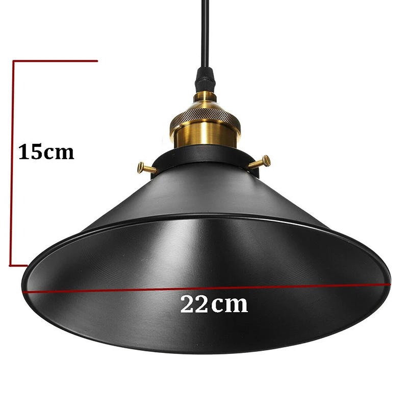 

Metal Vintage Cafe Pendant Lamp Fixture Edison Industrial Ceiling Hanging Lamp Living Room