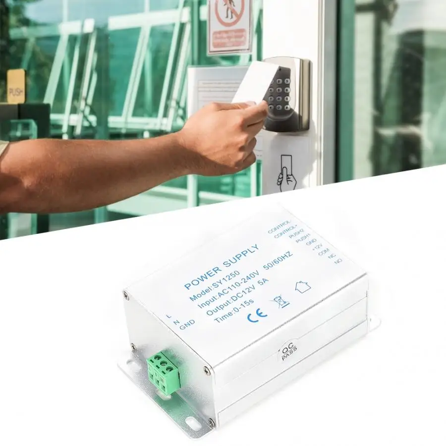 Metal к DC12V/5A металлический переключатель питания для системы контроля доступа
