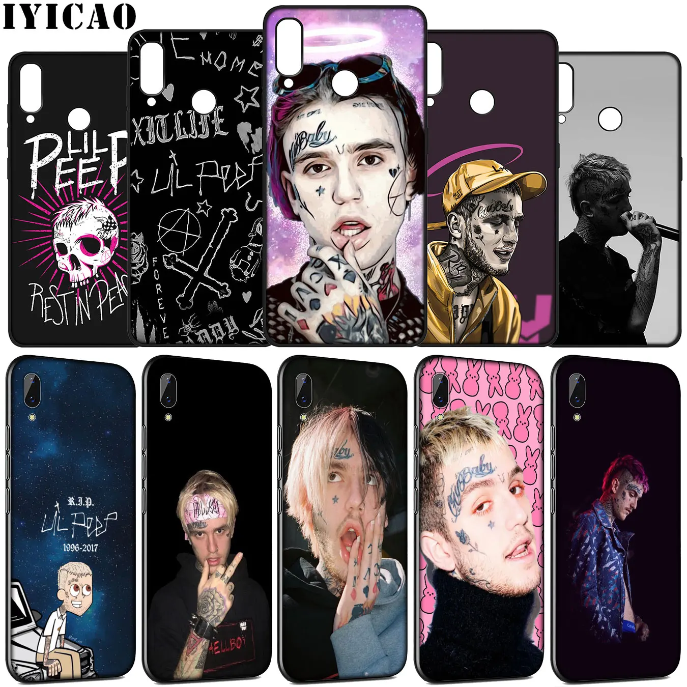 Lil Peep Bo pop Soft Silicone Case for Huawei Y9 Y7 Y6 Prime 2019 Honor view 20 8C 8X 8 9 9X 10 Lite 7C 7X 7A Pro | Мобильные