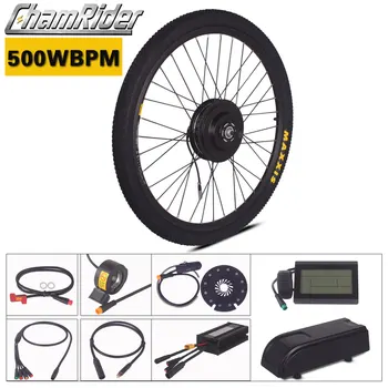

Chamrider 500W ebike Kit 36V 48V Electric bike conversion kit Julet Waterproof Connector Plug MXUS BPM Motor LCD3 display