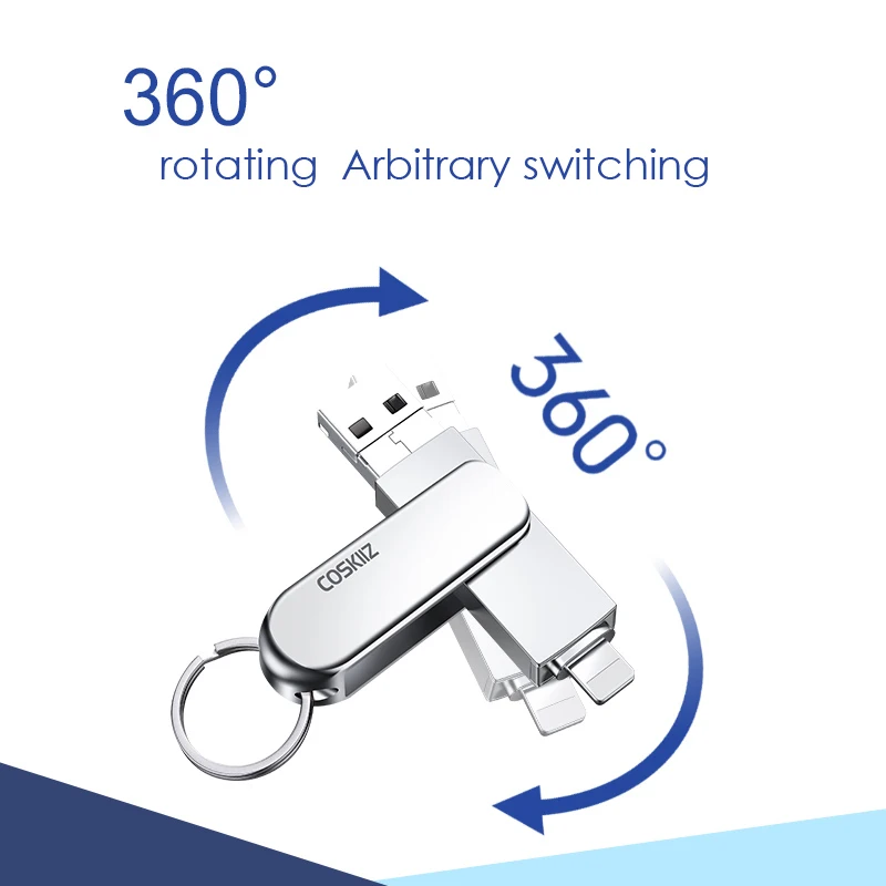 Флеш накопитель Usb 32 ГБ для iPhone 6 серии/7/7plus/8/X Usb/Otg/Lightning 2 в 1 флэш внешних устройств