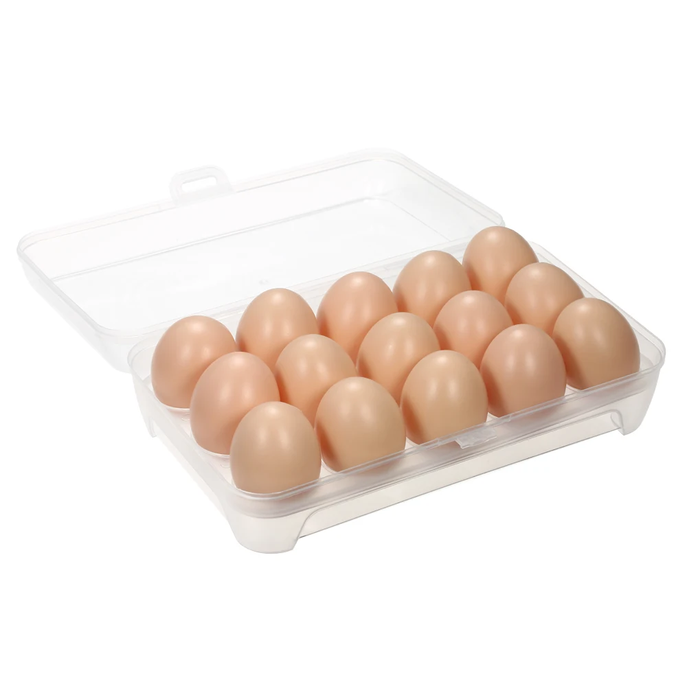 Case15-Egg для хранения прозрачный пластиковый поднос держатель кухонный холодильник яйцо органайзер для хранения контейнер с крышкой портативный, безопасный
