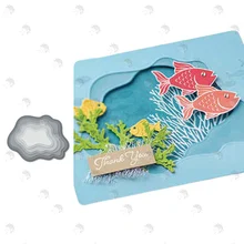 LAYERING Irregular Background Metal Cutting Dies Stamps Greeting Card Decoration Scrapbooking Embossing 2021 Newest