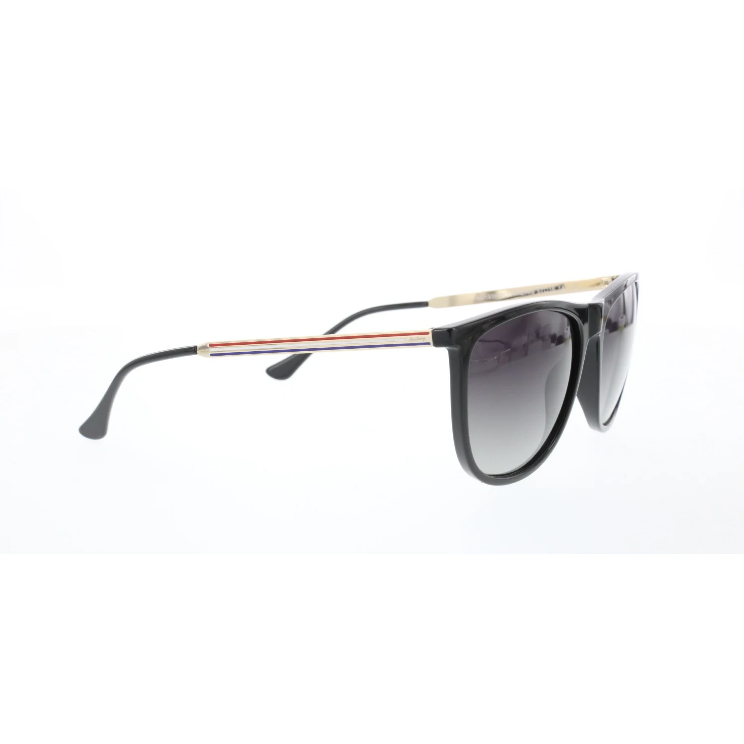 

Men's sunglasses mu 1935 02 bone black organic rectangle rectangular 57-16-145 mustang