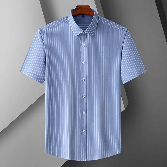 Short Sleeve Casual Slim Shirt Mens 