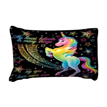 

Unicorn Pillow Case Quilt Pillowcase Kit Home Textile Duvet Cover Bedding Set