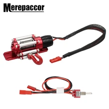 MEREPACCOR Радиоуправляемая машина Металлическая стальная Проводная Автоматическая ИМИТИРОВАННАЯ Лебедка для 1/10 радиоуправляемая гусеничная машина осевая Scx10 90046 D90 Traxxas Trx4