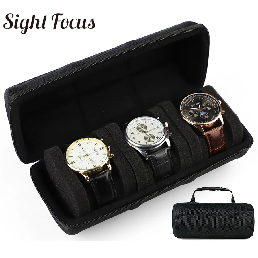 Hard 5 slots Watch Organizer Wrist Watch Box Travel watches storage Boxes Holder Organizer Outdoor EVA Box Portable