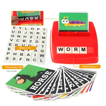 

Letters Card Literacy Fun Game Learn English Language Spelling Alphabet Children Educational Toys