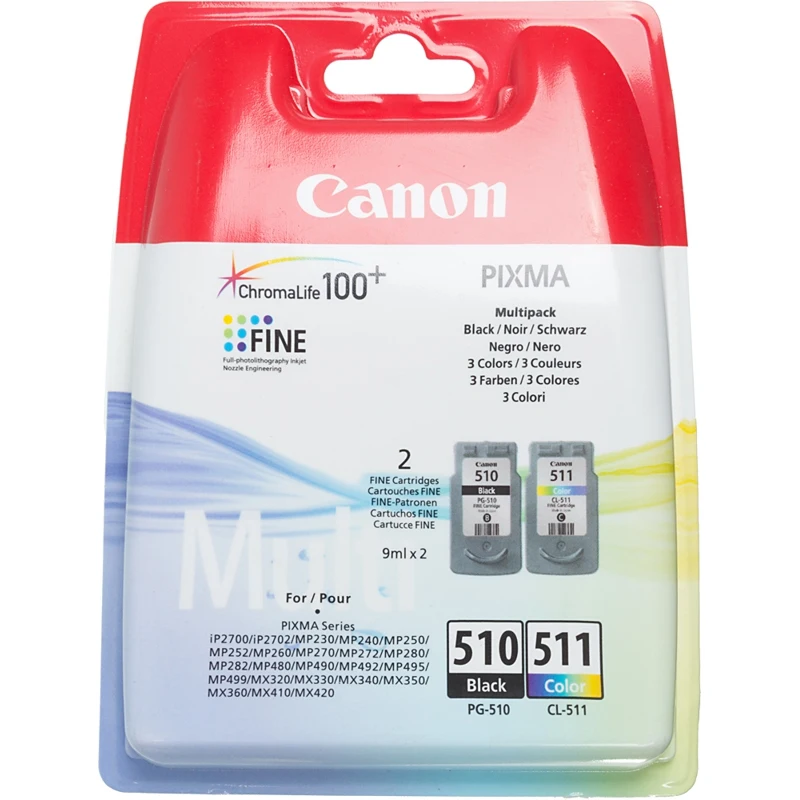 Картридж CANON PG 510/CL 511 многоцветный / черный|Картриджи с тонером| |