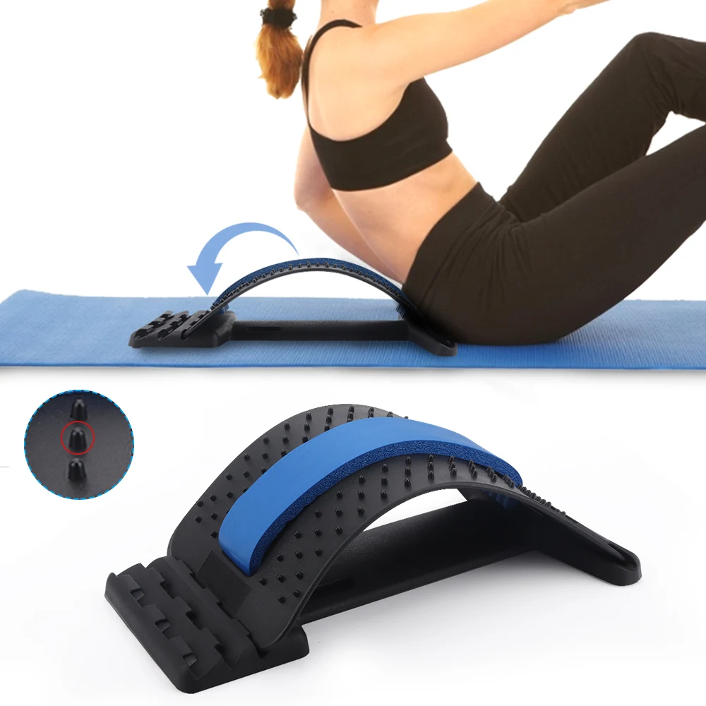 Back Massager Stretch Equipment Neck Massager Back Acupuncture Waist Corrector Orthopedic Back & Sciatica Nerve Stretcher Relax