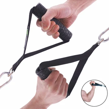 

Anti-slip Gym Handle D-ring Pull Rope Cable Bar for Fitness Crossover Tricep Bar Pulling Workout Lifting Tube Resistance Bands