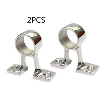 

2x316 Stainless Steel Hand Rail Fitting, 90 Degree Center Stanchion Mount Marine Carr Accessories