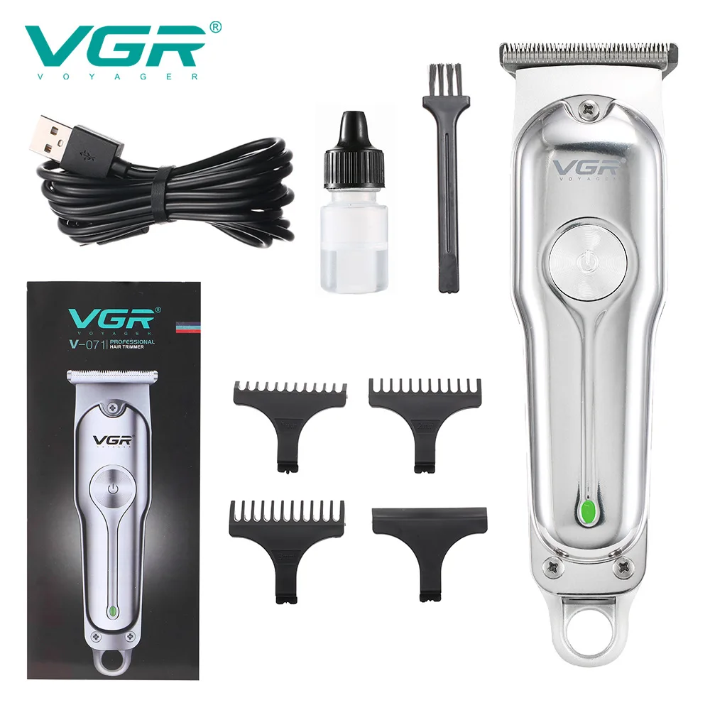 VGR 071 Hair Clipper Professional Personal Care Rechargeable Trimmer Barber For 0 Knife Head Machine Haircut Tool V071 5