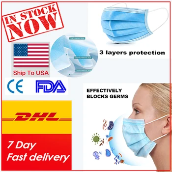 

Ship To USA DHL 50pcs n95maskes kn95maskes mascarilla kn95mask facemasks 5 layer black anime earloop respirator pocket insert