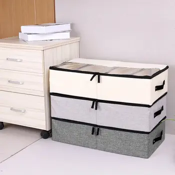 

Useful Hot Foldable Storage Box For Shoes Wardrobe Closet Organizer Sock Bra Underwear Cotton Storage Bag Under Bed Organizador