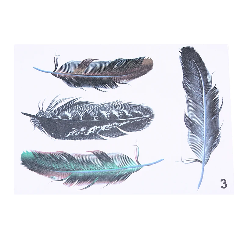 POSSBAY Feathers Beautiful Waterproof Car Stickers Feather Design Car