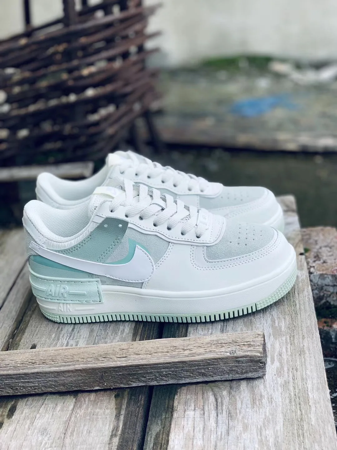 sage green af1 shadow