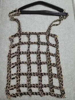 

Hight quality leather handle purse strap bag hardware handbag chain bag parts bag strap chain bag chain belt