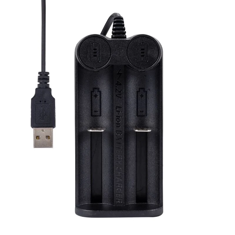 1/ 2 Slot USB 18650 Battery Charger Smart Charging 18650 26650 18350 32650 21700 26700 26500 Li-Ion Rechargeable Battery Charger battery charger battery charger adapter