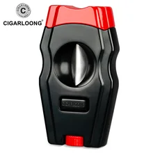 CIGARLOONG Портативный Нержавеющая сталь металлическая коробка для сигар резак Роскошные гаджеты шесть Цвет на выбор V Cigar резак CL-JV001