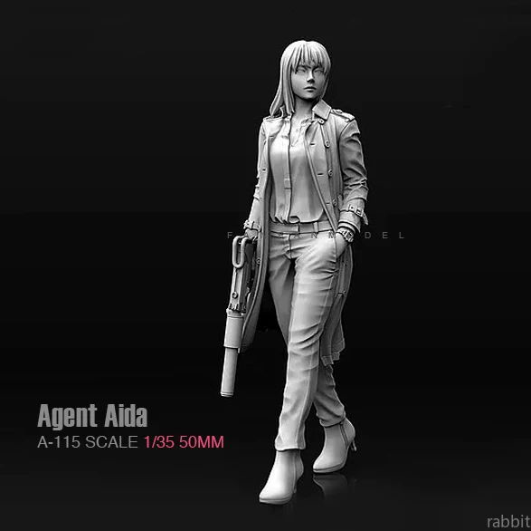 1/35 полимерные фигурки gunman набор из смолы агент Aida женские солдаты самособранные