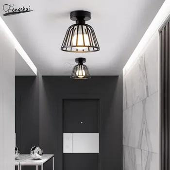 

Nordic Minimalist Wrought Iron LED Ceiling Lamp Lighting Modern Corridor Ceiling Lights Restaurant Staircase Decorative Lamps