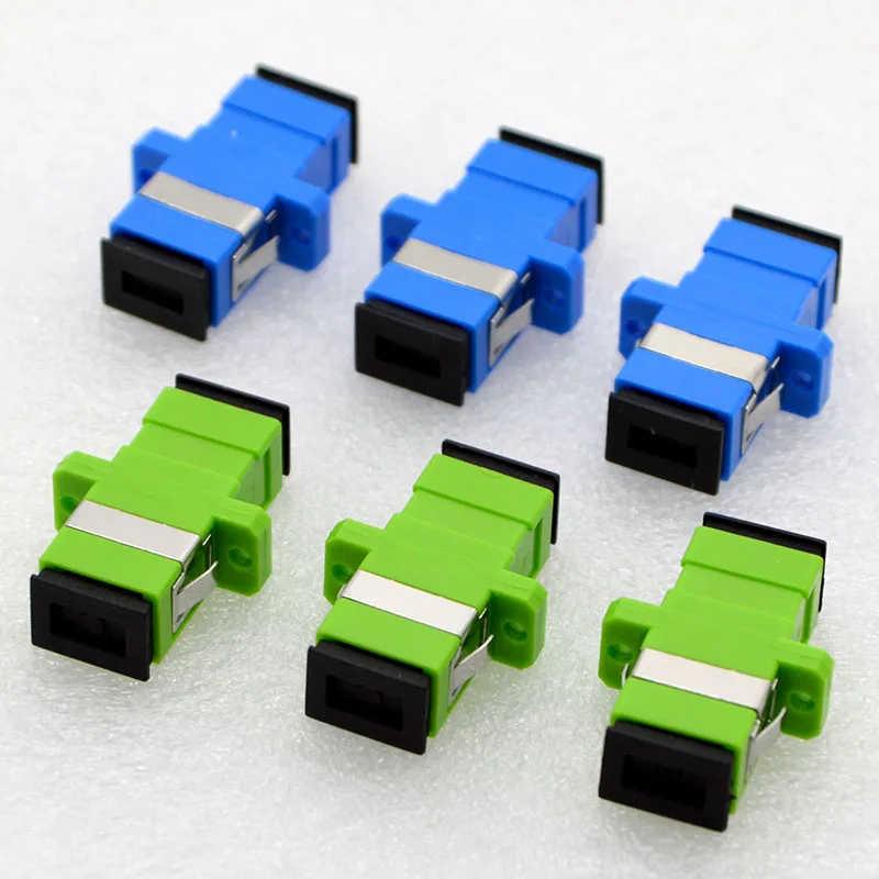 500pcs NEW Telecom Grade SC UPC/APC Optical Fiber Connector Adapter Flange Coupler Single Mode Simplex Split Special Wholesale Free Shipping to